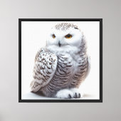 Sneeuwuil Canvas Afdruk (Voorkant)