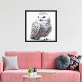 Sneeuwuil Canvas Afdruk (Insitu (Woonkamer))