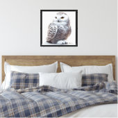 Sneeuwuil Canvas Afdruk (Insitu (Slaapkamer))