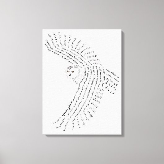 Sneeuwuil Canvas Print (Voorkant)