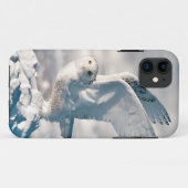 Sneeuwuil die opstijgt uit de sneeuw Case-Mate iPhone case (Achterkant (horizontaal))