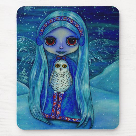 Sneeuwuil Elf Muismat (Voorkant)