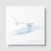 Sneeuwuil en een witte wezel