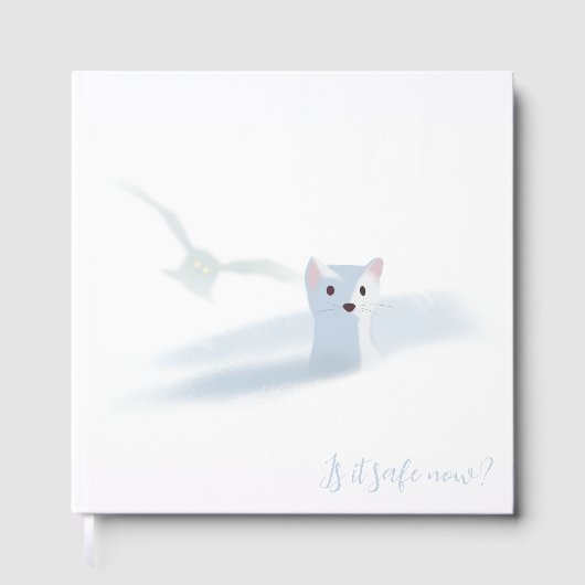 Sneeuwuil en een witte wezel gastenboek (Voorkant)