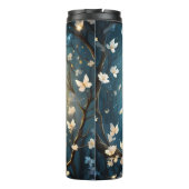 Sneeuwuil en maan met fonkeling, thermosbeker (Achterkant)