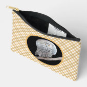 Sneeuwuil en Maan Schilderen Originele Wild Bird A Etui (Open)