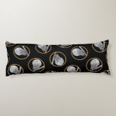 Sneeuwuil en Maan Schilderen Originele Wild Bird A Lichaamskussen (Achterkant)