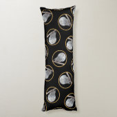 Sneeuwuil en Maan Schilderen Originele Wild Bird A Lichaamskussen (Achterkant (Verticaal))