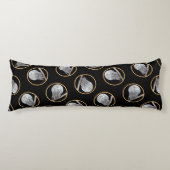 Sneeuwuil en Maan Schilderen Originele Wild Bird A Lichaamskussen (Voorkant)