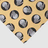 Sneeuwuil en Maan Schilderen Originele Wild Bird A Tissuepapier (Detail)