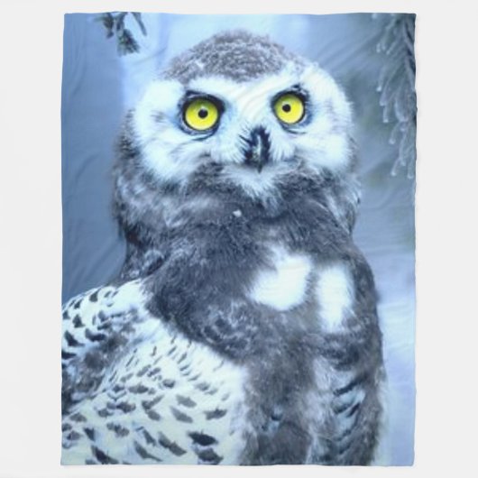 SNEEUWUIL FLEECE DEKEN (Voorkant)