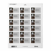 Sneeuwuil fotolabel etiket (Full Sheet)