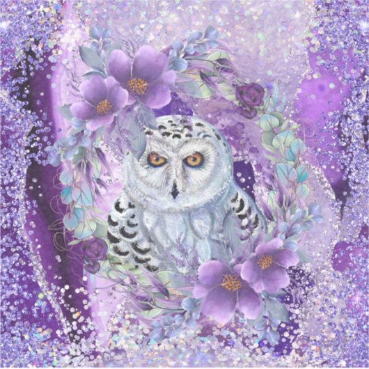 Sneeuwuil godin kunst van Renee Sticker (Voorkant)