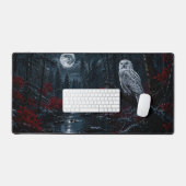 Sneeuwuil Gotische Fantasie Kunst Bureaumat (Keyboard & Muis)