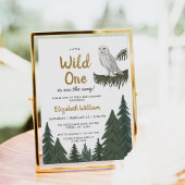 Sneeuwuil illustratie Baby shower Kaart