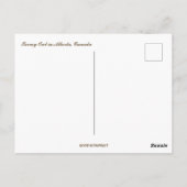 Sneeuwuil in Albert Canada Briefkaart (Achterkant)