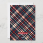 Sneeuwuil in het bos Rustieke Jolly Vakantie Wense Feestdagenkaart (Achterkant)