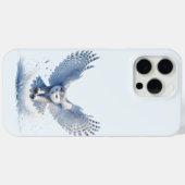 Sneeuwuil in het midden van een zwoop Case-Mate iPhone case (Achterkant (horizontaal))