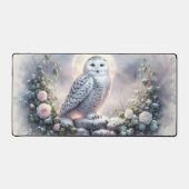 Sneeuwuil in Moonlit Winter Garden Bureaumat (Voorkant)