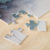 Sneeuwuil in Moonlit Winter Garden Legpuzzel (Zijkant)