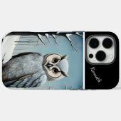 Sneeuwuil in winterse Bossen Case-Mate iPhone Case (Achterkant (horizontaal))