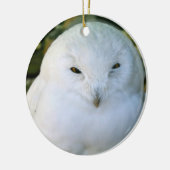 Sneeuwuil Keramisch Ornament (Links)