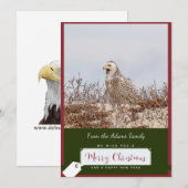 Sneeuwuil Kerst Kaart (Voorkant / Achterkant)