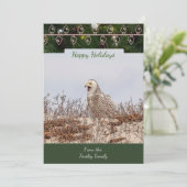 Sneeuwuil Kerst Kaart (Staand voorkant)