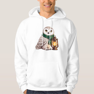 Sneeuwuil Kerst Lantaarn T-Shirt Ontwerp