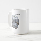 Sneeuwuil koffiemok (Voorkant links)