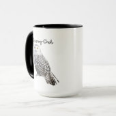 Sneeuwuil koffiemok mok (Voorkant links)