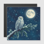 Sneeuwuil leuke kerstkaart (Voorkant / Achterkant)