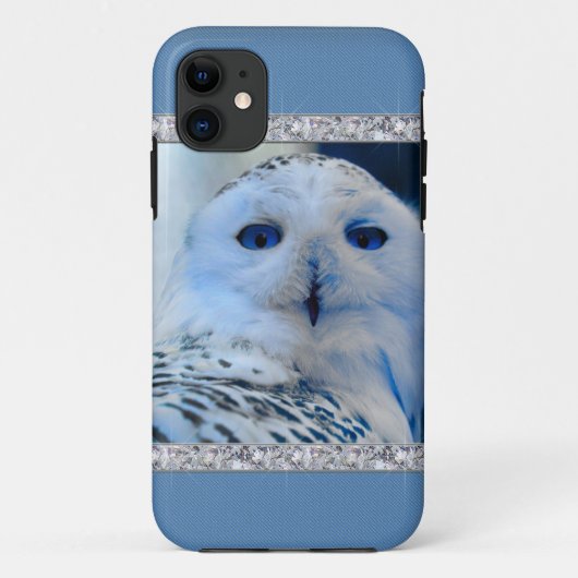 Sneeuwuil Met Blauwe Ogen Case-Mate iPhone Case (Achterkant)