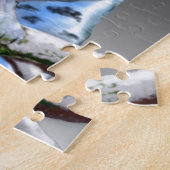 Sneeuwuil met blauwe ogen legpuzzel (Zijkant)