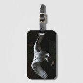 Sneeuwuil met open vleugels BC LTCNA Bagagelabel (Voorkant (verticaal))