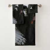 Sneeuwuil met open vleugels BTCNA Bad Handdoek (Insitu)