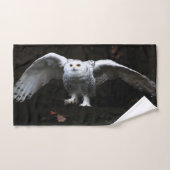 Sneeuwuil met open vleugels BTCNA Bad Handdoek (Handdoek)