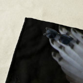 Sneeuwuil met open vleugels BTCNA Strandlaken (In situ)