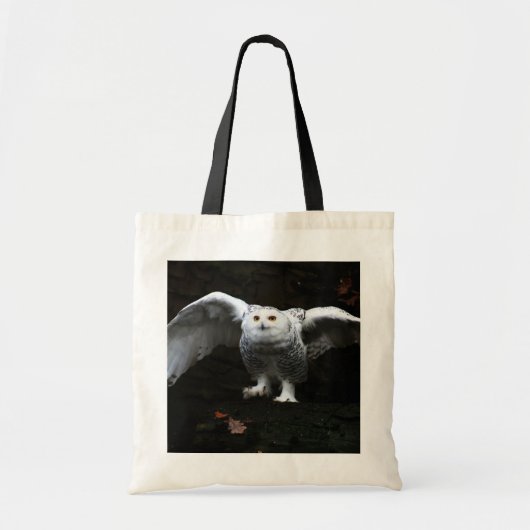 Sneeuwuil met open vleugels BTCNA Tote Bag (Voorkant)