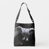 Sneeuwuil met open vleugels cbbcnm crossbody tas (Achterkant)