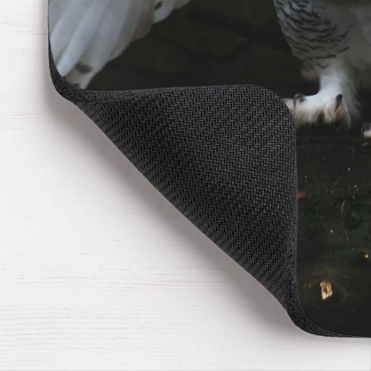 Sneeuwuil met open vleugels MPCNM Muismat (Hoek)