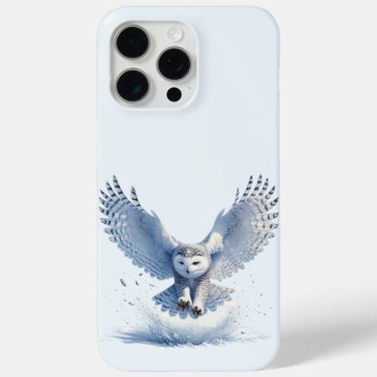 Sneeuwuil midden in een duikvlucht Case-Mate iPhone case (Achterkant)