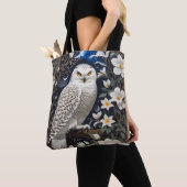 Sneeuwuil Moonlight Moonflower Tote Bag (Dichtbij)