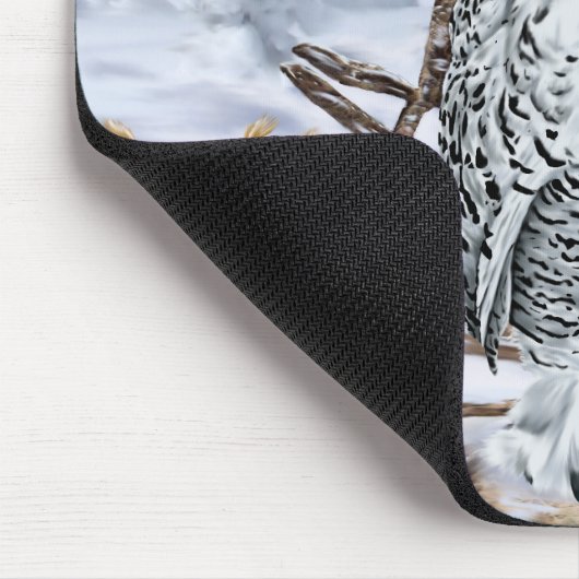 Sneeuwuil neergestreken in Winter Wonderland met s Muismat (Hoek)