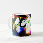 Sneeuwuil plezier koffiemok (Voorkant links)