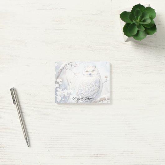 Sneeuwuil Post-it® Notes (Kantoor)