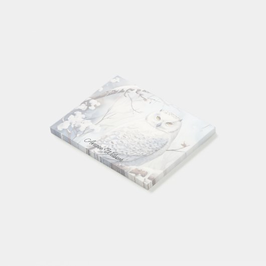 Sneeuwuil Post-it® Notes (Schuin)