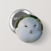 Sneeuwuil Ronde Button 5,7 Cm (Voorkant /achterkant)