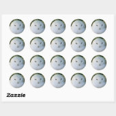 Sneeuwuil Ronde Sticker (Vel)