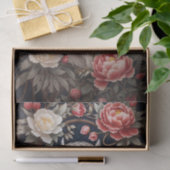 Sneeuwuil Roze Pioen Bloemen Tissuepapier (Geschenk)